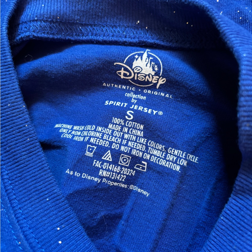 Disney Royal Blue sparkle Spirit Jersey - Picture 4 of 4